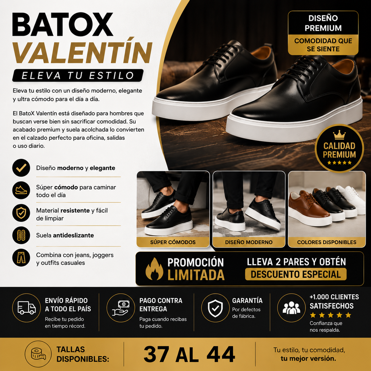 Zapato Casual Hombre BatoX Valentín