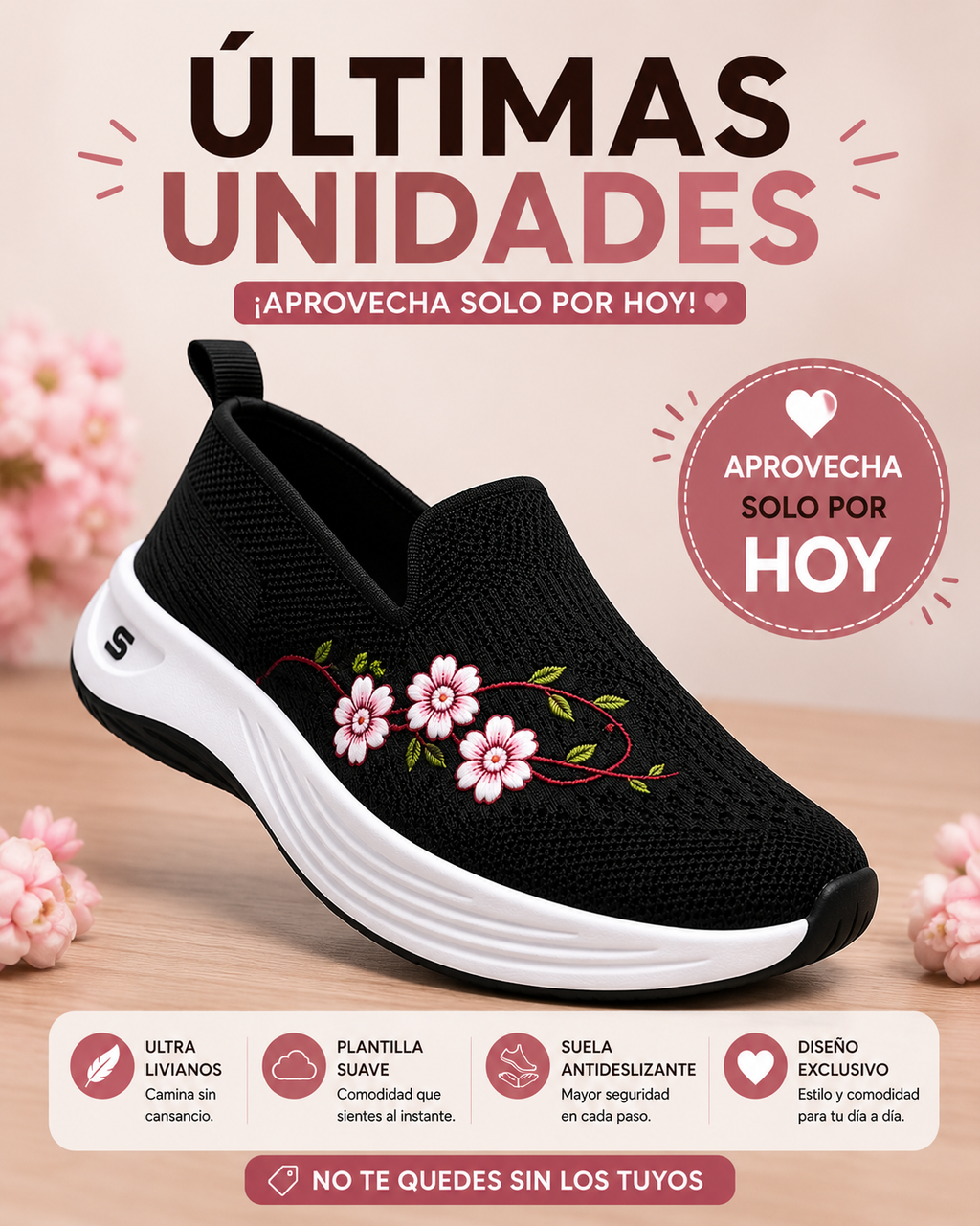 Tenis Mujer Slip On Antideslizantes | Súper Cómodos y Livianos